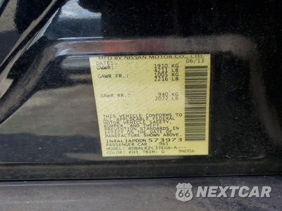 Zdjęcie 12 z 12 samochodu: 2013 NISSAN ALTIMA 2.5 S VIN:1N4AL3AP0DN573973 - miniatura