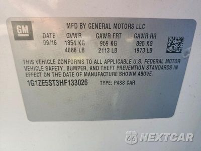 Zdjęcie 13 z 13 samochodu: 2017 CHEVROLET MALIBU LT VIN:1G1ZE5ST3HF133026 - miniatura
