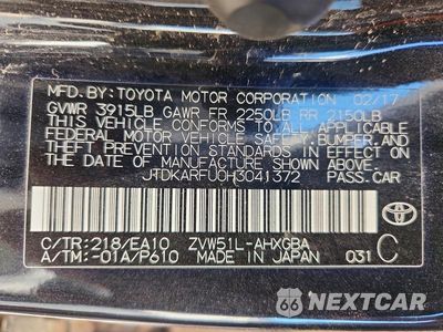 Zdjęcie 12 z 12 samochodu: 2017 TOYOTA PRIUS FOUR VIN:JTDKARFU0H3041372 - miniatura