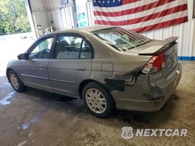 Drugie zdjęcie samochodu z przodu: 2005 HONDA CIVIC LX VIN:2HGES16595H528424 - miniatura