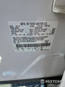 Zdjęcie 13 z 13 samochodu: 2013 FORD EDGE LIMITED VIN:2FMDK4KC8DBA59873 - miniatura