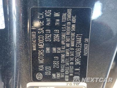 Zdjęcie 12 z 12 samochodu: 2020 KIA FORTE LXS VIN:3KPF24AD6LE244471 - miniatura