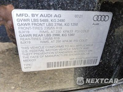 Zdjęcie 13 z 13 samochodu: 2021 AUDI Q5 PREMIUM PLUS VIN:WA1BAAFY4M2073594 - miniatura