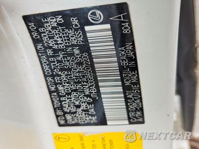 Zdjęcie 12 z 12 samochodu: 2005 LEXUS ES 330 VIN:JTHBA30G855072206 - miniatura