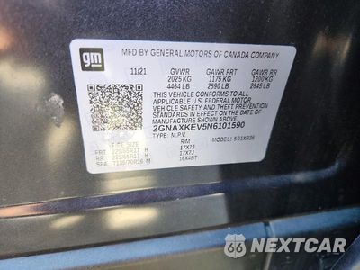 Zdjęcie 13 z 13 samochodu: 2022 CHEVROLET EQUINOX LT VIN:2GNAXKEV5N6101590 - miniatura