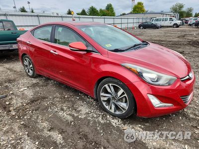 Czwarte zdjęcie samochodu z boku: 2014 HYUNDAI ELANTRA LIMITED VIN:KMHDH4AE5EU057365 - miniatura