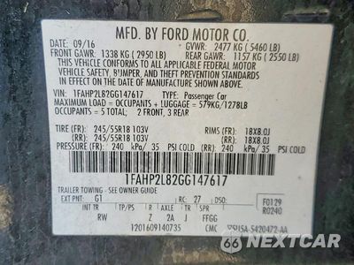 Zdjęcie 13 z 13 samochodu: 2016 FORD TAURUS POLICE INTERCEPTOR VIN:1FAHP2L82GG147617 - miniatura