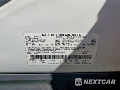 Zdjęcie 13 z 13 samochodu: 2016 FORD EXPLORER XLT VIN:1FM5K8D81GGA59697 - miniatura
