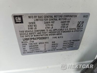 Zdjęcie 12 z 12 samochodu: 2023 BUICK ENVISION ESSENCE VIN:LRBFZPR47PD036011 - miniatura