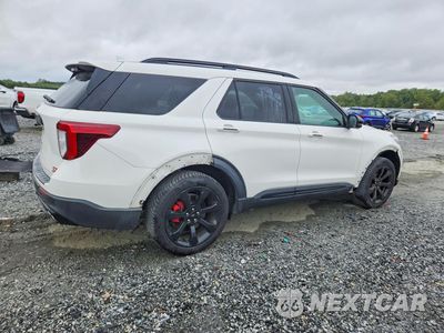 Trzecie zdjęcie samochodu z tyłu: 2020 FORD EXPLORER ST VIN:1FM5K8GC9LGC41450 - miniatura