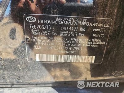 Zdjęcie 12 z 12 samochodu: 2015 HYUNDAI SONATA SE VIN:5NPE24AFXFH179511 - miniatura