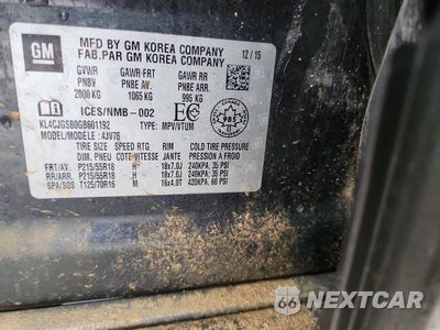 Zdjęcie 13 z 13 samochodu: 2016 BUICK ENCORE VIN:KL4CJGSB0GB601192 - miniatura