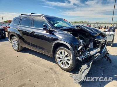 Czwarte zdjęcie samochodu z boku: 2020 TOYOTA HIGHLANDER LIMITED VIN:5TDYZRAH7LS023276 - miniatura