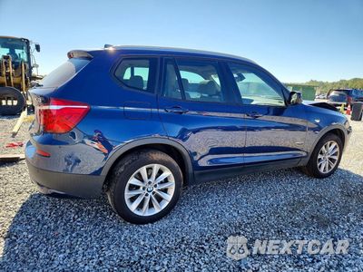 Trzecie zdjęcie samochodu z tyłu: 2014 BMW X3 XDRIVE28I VIN:5UXWX9C56E0D11720 - miniatura
