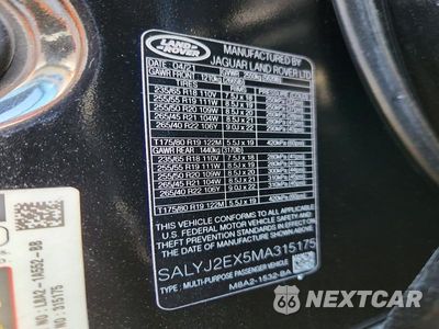 Zdjęcie 13 z 13 samochodu: 2021 LAND ROVER RANGE ROVER VELAR S VIN:SALYJ2EX5MA315175 - miniatura
