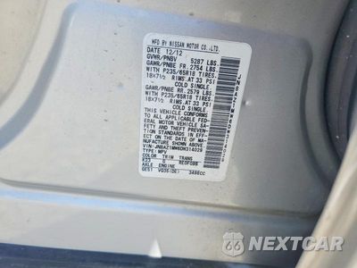 Zdjęcie 13 z 13 samochodu: 2013 NISSAN MURANO S VIN:JN8AZ1MW6DW314029 - miniatura