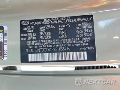 Zdjęcie 13 z 13 samochodu: 2025 HYUNDAI SANTA CRUZ SEL ACTIVITY VIN:5NTJCDDE9SH155713 - miniatura