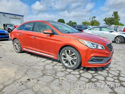 Czwarte zdjęcie samochodu z boku: 2015 HYUNDAI SONATA LIMITED 2.0T VIN:5NPE34ABXFH137284 - miniatura