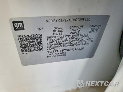 Zdjęcie 12 z 12 samochodu: 2022 CHEVROLET MALIBU RS VIN:1G1ZG5ST9NF110520 - miniatura