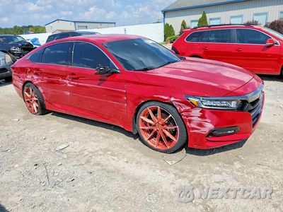 Czwarte zdjęcie samochodu z boku: 2018 HONDA ACCORD SPORT VIN:1HGCV1F37JA135558 - miniatura