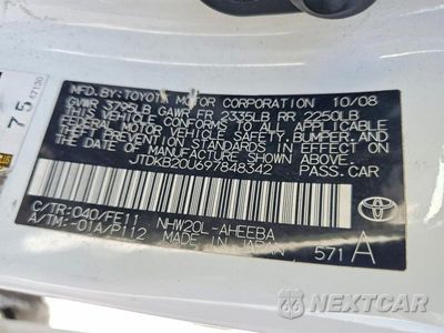 Zdjęcie 12 z 12 samochodu: 2009 TOYOTA PRIUS BASE VIN:JTDKB20U697848342 - miniatura