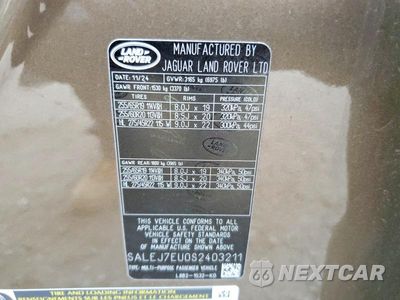 Zdjęcie 13 z 13 samochodu: 2025 LAND ROVER DEFENDER 110 S VIN:SALEJ7EU0S2403211 - miniatura