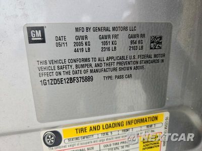 Zdjęcie 12 z 12 samochodu: 2011 CHEVROLET MALIBU 2LT VIN:1G1ZD5E12BF375889 - miniatura