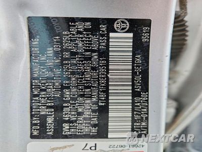 Zdjęcie 12 z 12 samochodu: 2014 TOYOTA CAMRY XLE VIN:4T4BF1FK8ER395181 - miniatura