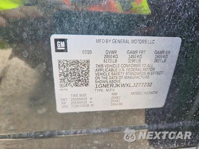 Zdjęcie 12 z 12 samochodu: 2020 CHEVROLET TRAVERSE RS VIN:1GNERJKWXLJ277232 - miniatura