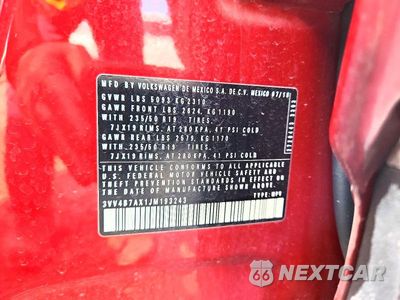 Zdjęcie 13 z 13 samochodu: 2018 VOLKSWAGEN TIGUAN SEL PREMIUM VIN:3VV4B7AX1JM193243 - miniatura