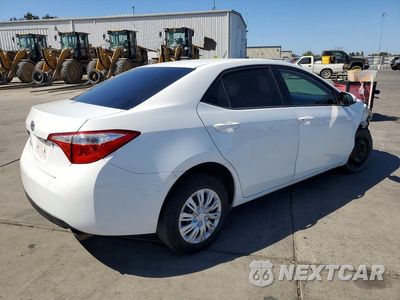 Trzecie zdjęcie samochodu z tyłu: 2014 TOYOTA COROLLA L VIN:5YFBURHE3EP106974 - miniatura