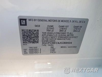 Zdjęcie 12 z 12 samochodu: 2018 CHEVROLET SILVERADO C1500 LT VIN:3GCPCREC4JG369504 - miniatura