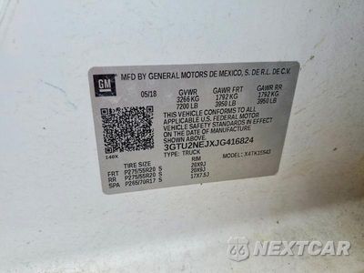 Zdjęcie 12 z 12 samochodu: 2018 GMC SIERRA K1500 SLT VIN:3GTU2NEJXJG416824 - miniatura