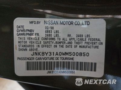 Zdjęcie 12 z 12 samochodu: 1998 INFINITI Q45 BASE VIN:JNKBY31A0WM500850 - miniatura