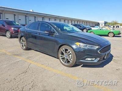 Czwarte zdjęcie samochodu z boku: 2017 FORD FUSION TITANIUM VIN:3FA6P0D95HR266713 - miniatura