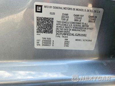 Zdjęcie 12 z 12 samochodu: 2020 GMC SIERRA K1500 DENALI VIN:3GTU9FEDXLG251551 - miniatura