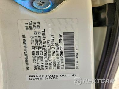 Zdjęcie 14 z 14 samochodu: 2019 HONDA ODYSSEY EXL VIN:5FNRL6H72KB041351 - miniatura