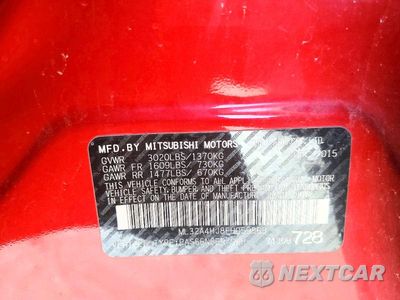 Zdjęcie 12 z 12 samochodu: 2015 MITSUBISHI MIRAGE ES VIN:ML32A4HJ8FH059868 - miniatura