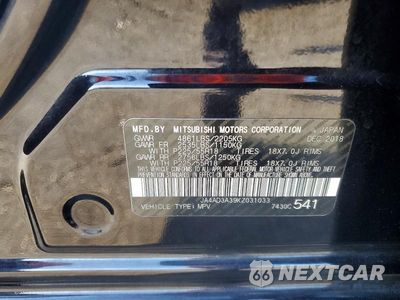 Zdjęcie 12 z 12 samochodu: 2019 MITSUBISHI OUTLANDER SE VIN:JA4AD3A39KZ031033 - miniatura