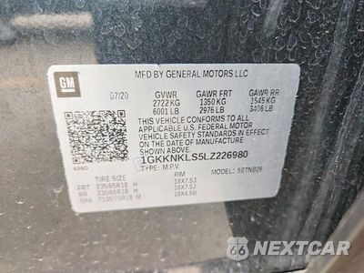 Zdjęcie 13 z 13 samochodu: 2020 GMC ACADIA SLE VIN:1GKKNKLS5LZ226980 - miniatura