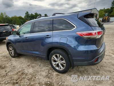 Drugie zdjęcie samochodu z przodu: 2015 TOYOTA HIGHLANDER XLE VIN:5TDJKRFH2FS112644 - miniatura