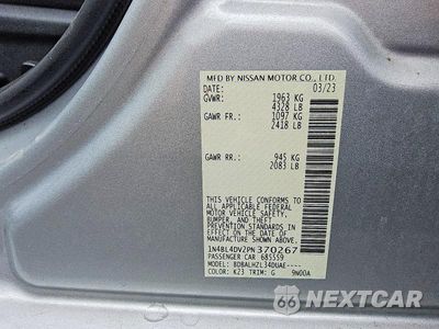 Zdjęcie 12 z 12 samochodu: 2023 NISSAN ALTIMA SV VIN:1N4BL4DV2PN370267 - miniatura