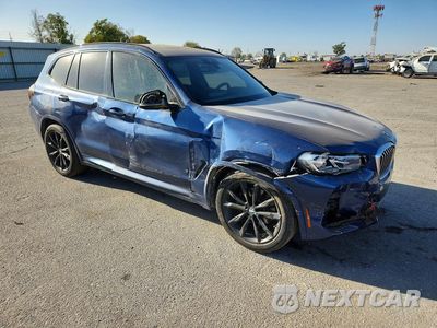 Czwarte zdjęcie samochodu z boku: 2022 BMW X3 SDRIVE30I VIN:5UX43DP08N9L29326 - miniatura