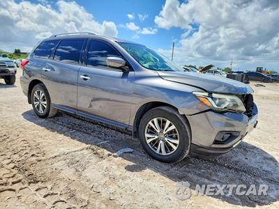 Czwarte zdjęcie samochodu z boku: 2017 NISSAN PATHFINDER SV VIN:5N1DR2MN4HC614984 - miniatura