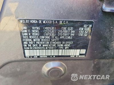 Zdjęcie 13 z 13 samochodu: 2020 HONDA HR-V LX VIN:3CZRU5H35LM706917 - miniatura