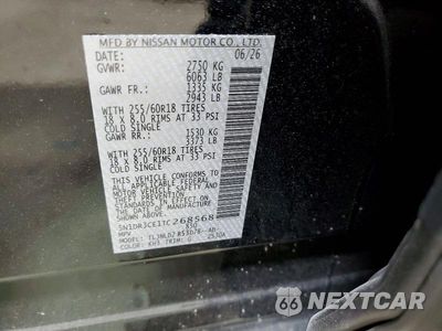 Zdjęcie 13 z 13 samochodu: 2026 NISSAN PATHFINDER SL VIN:5N1DR3CE1TC268568 - miniatura