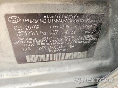 Zdjęcie 12 z 12 samochodu: 2010 HYUNDAI SONATA GLS VIN:5NPET4AC8AH644041 - miniatura