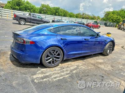 Trzecie zdjęcie samochodu z tyłu: 2021 TESLA MODEL S VIN:5YJSA1E54MF437068 - miniatura