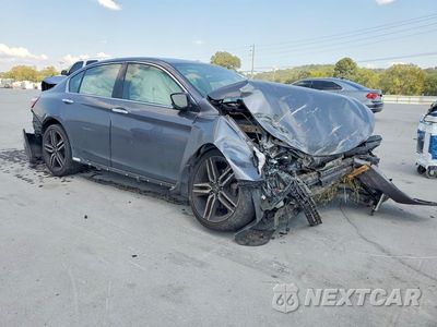 Czwarte zdjęcie samochodu z boku: 2017 HONDA ACCORD SPORT VIN:1HGCR2F55HA204897 - miniatura