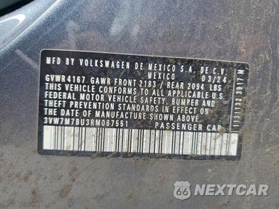 Zdjęcie 13 z 13 samochodu: 2024 VOLKSWAGEN JETTA SE VIN:3VW7M7BU3RM067551 - miniatura